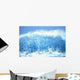 Huge Turquoise Wave Crashing Whitewash And Spray With Blue Skies C1709 Wall Mural