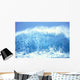 Huge Turquoise Wave Crashing Whitewash And Spray With Blue Skies C1709 Wall Mural