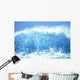 Huge Turquoise Wave Crashing Whitewash And Spray With Blue Skies C1709 Wall Mural