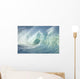 Huge Wave Curling, Crashing Side View Of Curl C1723 Wall Mural
