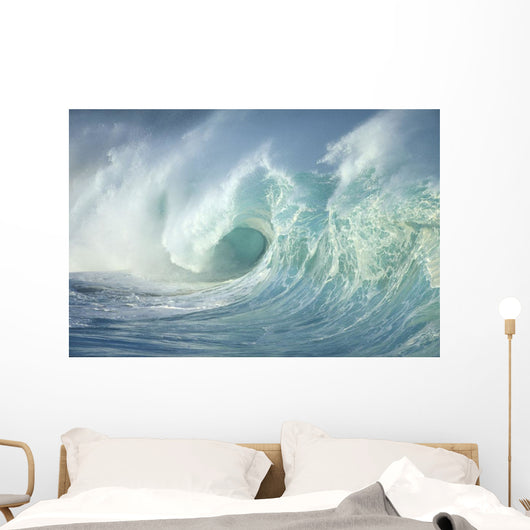 Huge Wave Curling, Crashing Side View Of Curl C1723 Wall Mural