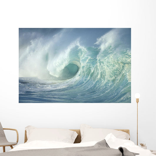 Huge Wave Curling, Crashing Side View Of Curl C1723 Wall Mural