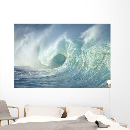 Huge Wave Curling, Crashing Side View Of Curl C1723 Wall Mural