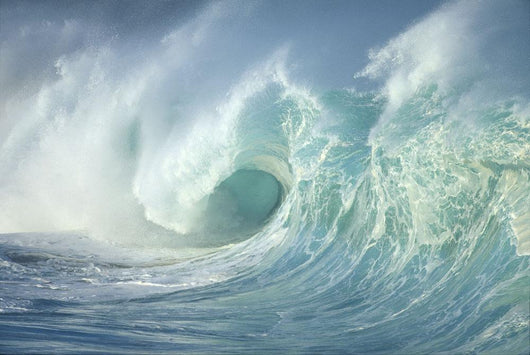 Huge Wave Curling, Crashing Side View Of Curl C1723 Wall Mural