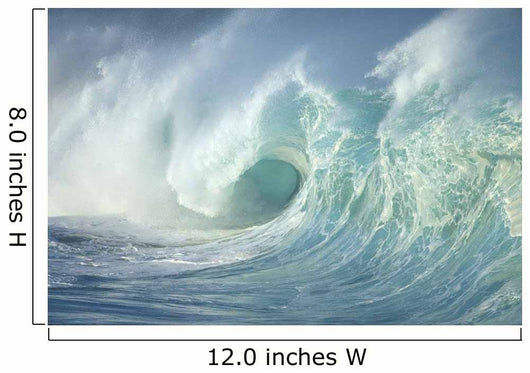 Huge Wave Curling, Crashing Side View Of Curl C1723 Wall Mural