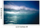 Green Wave With Wind Spray At Tips Wall Mural