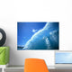 Large Glassy Wave With Sun Reflections, Blue Sky, Whitewash C1742 Wall Mural