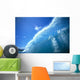 Large Glassy Wave With Sun Reflections, Blue Sky, Whitewash C1742 Wall Mural