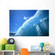 Large Glassy Wave With Sun Reflections, Blue Sky, Whitewash C1742 Wall Mural