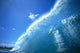 Large Glassy Wave With Sun Reflections, Blue Sky, Whitewash C1742 Wall Mural