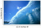 Large Glassy Wave With Sun Reflections, Blue Sky, Whitewash C1742 Wall Mural