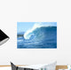 Side View Of Large Wave With Curl Wall Mural