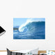 Side View Of Large Wave With Curl Wall Mural