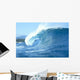 Side View Of Large Wave With Curl Wall Mural