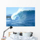 Side View Of Large Wave With Curl Wall Mural