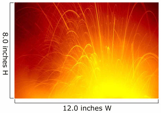 Red/Orange Lava Entering Ocean Exploding In Air C1636 Wall Mural