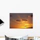 Golden Sunset And Rays C1726 Wall Mural