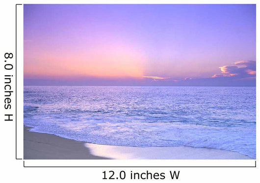 Lavender Sky With Hues Of Pink And Yellow, Shoreline Wall Mural