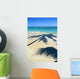 Palm Shadows On White Sand Beach, Turquoise Water C1713 Wall Mural