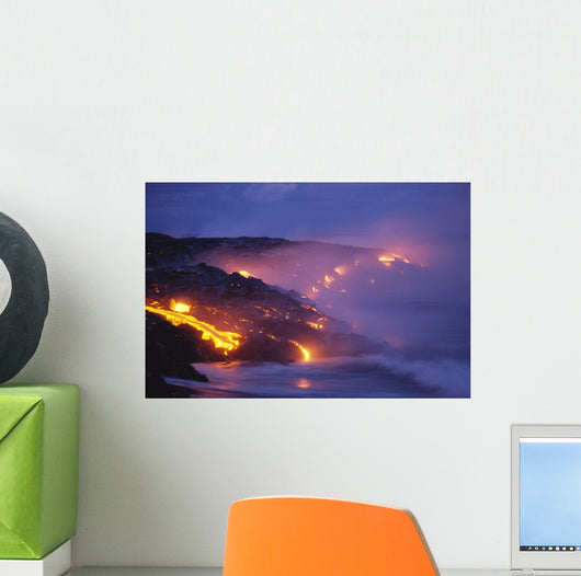Smoke Orange Glow C1623 Wall Mural