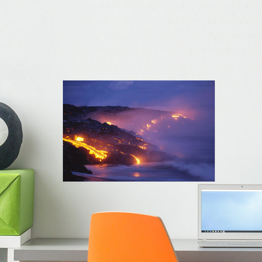 Smoke Orange Glow C1623 Wall Mural