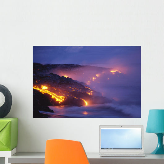 Smoke Orange Glow C1623 Wall Mural