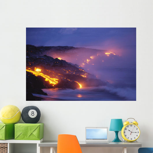 Smoke Orange Glow C1623 Wall Mural