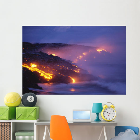 Smoke Orange Glow C1623 Wall Mural