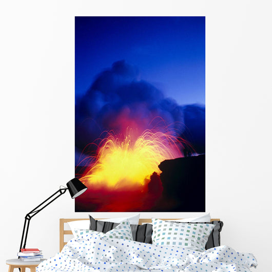 Fountain Bright Blue Sky C1634 Wall Mural