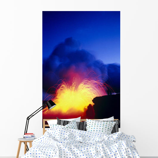 Fountain Bright Blue Sky C1634 Wall Mural