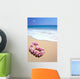 Pink Lei In Sand, Gentle Shore Waters, White Foam, Blue Ocean C1735 Wall Mural