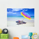 Beach Chair And Umbrella With Snorkel Gear Wall Mural