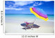 Beach Chair And Umbrella With Snorkel Gear Wall Mural