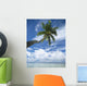 Palm Tree Over Clear Calm Turquoise Waters Wall Mural