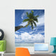 Palm Tree Over Clear Calm Turquoise Waters Wall Mural