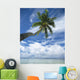 Palm Tree Over Clear Calm Turquoise Waters Wall Mural