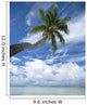 Palm Tree Over Clear Calm Turquoise Waters Wall Mural