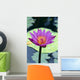 Single Water Lily Blossom Wall Mural