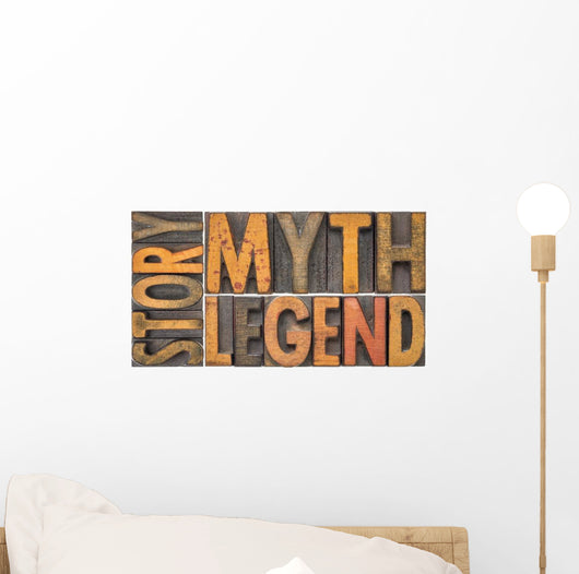 Story Myth Legend Words Wall Decal