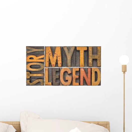 Story Myth Legend Words Wall Decal