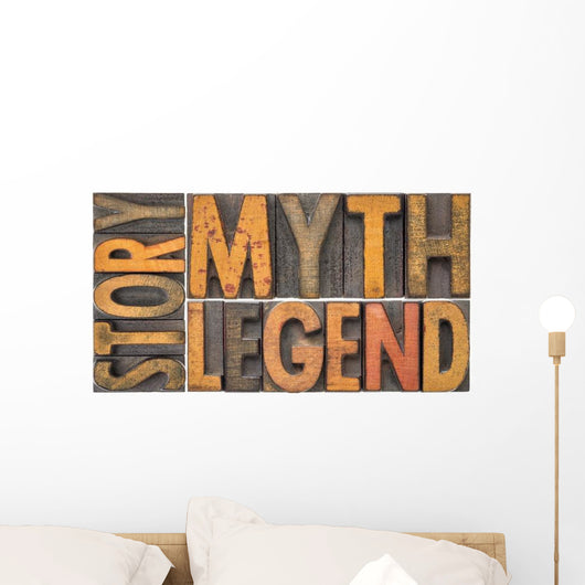 Story Myth Legend Words Wall Decal