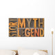 Story Myth Legend Words Wall Decal