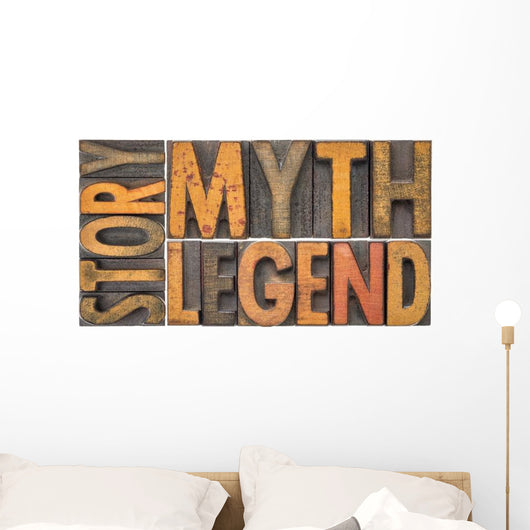 Story Myth Legend Words Wall Decal