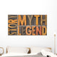 Story Myth Legend Words Wall Decal