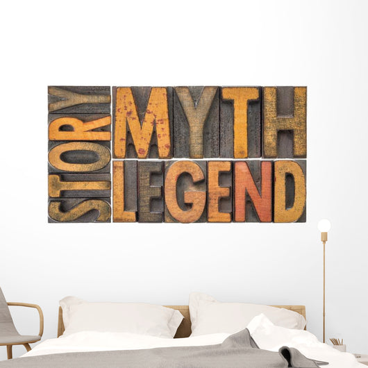 Story Myth Legend Words Wall Decal