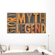 Story Myth Legend Words Wall Decal