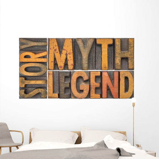Story Myth Legend Words Wall Decal