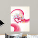Beautiful Heart Vector Design Art Wall Mural