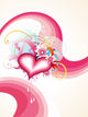 Beautiful Heart Vector Design Art Wall Mural