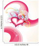 Beautiful Heart Vector Design Art Wall Mural